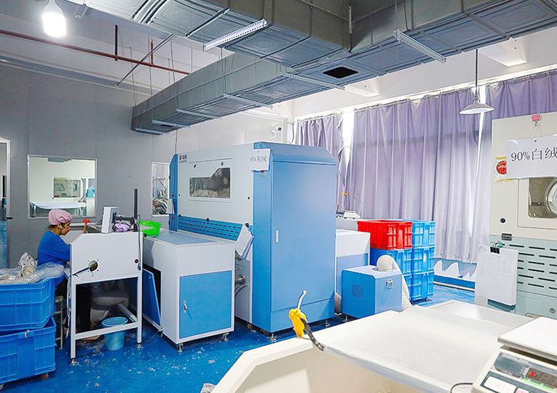 Computerized down filling machine