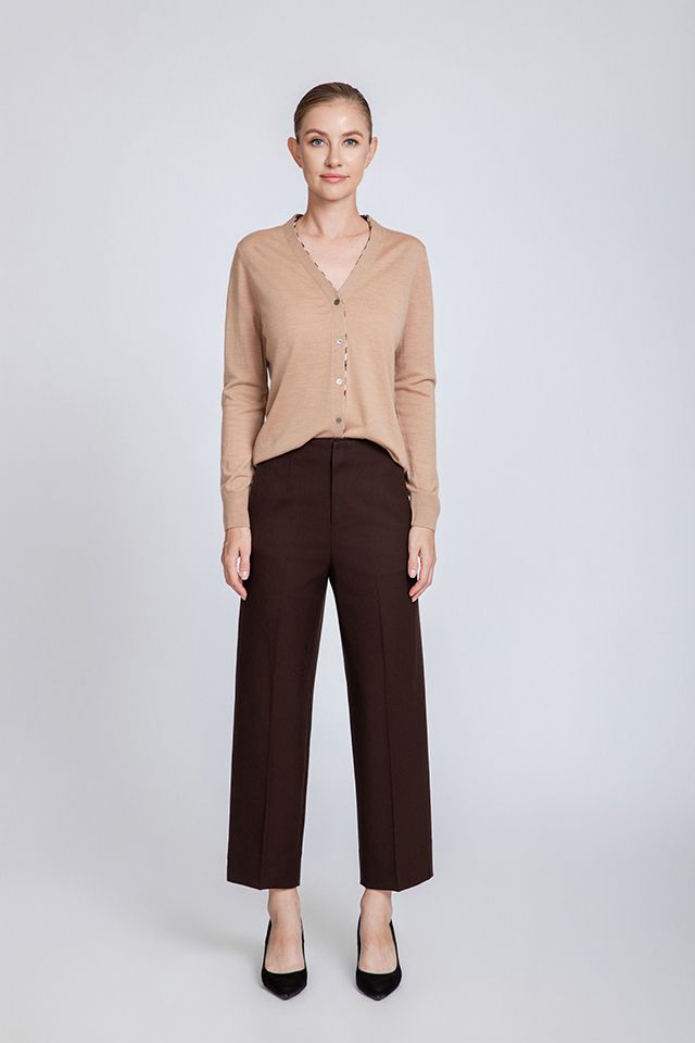 Classic V-neck Wool Cardigan