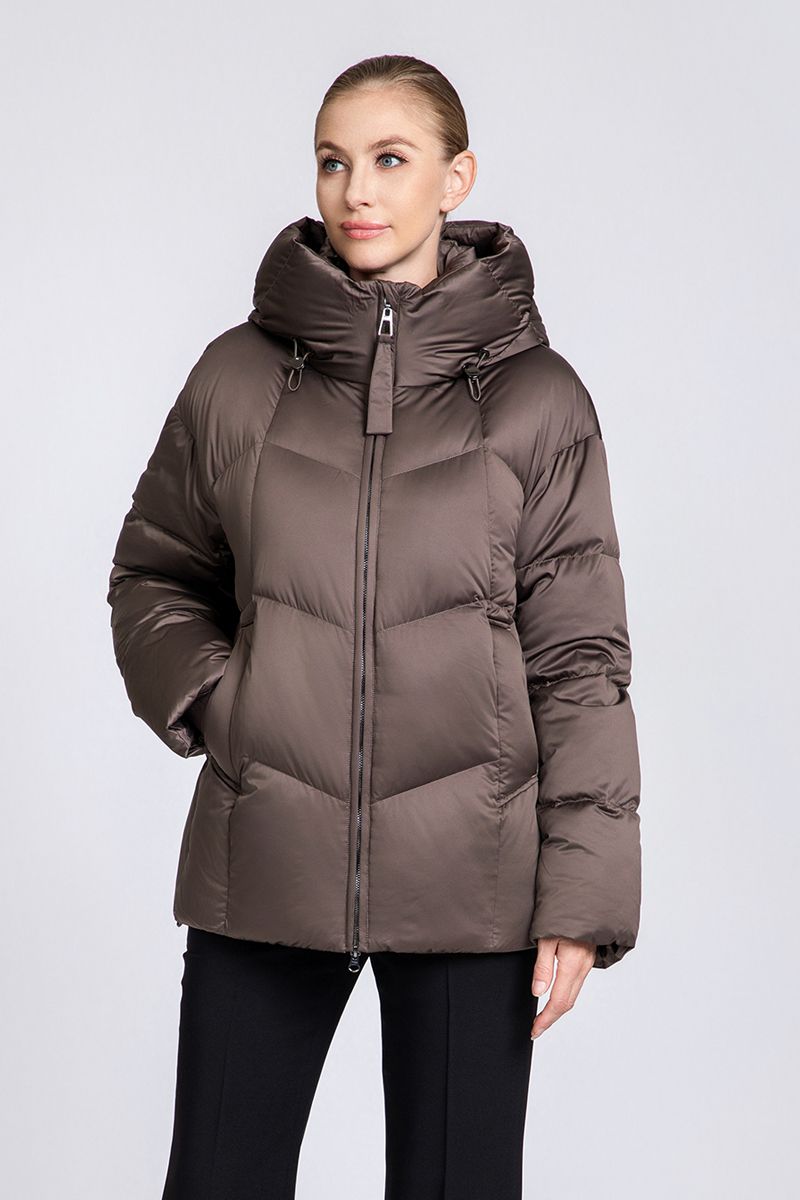 Women's 90% Duck Down Puffer Jacket with Hood