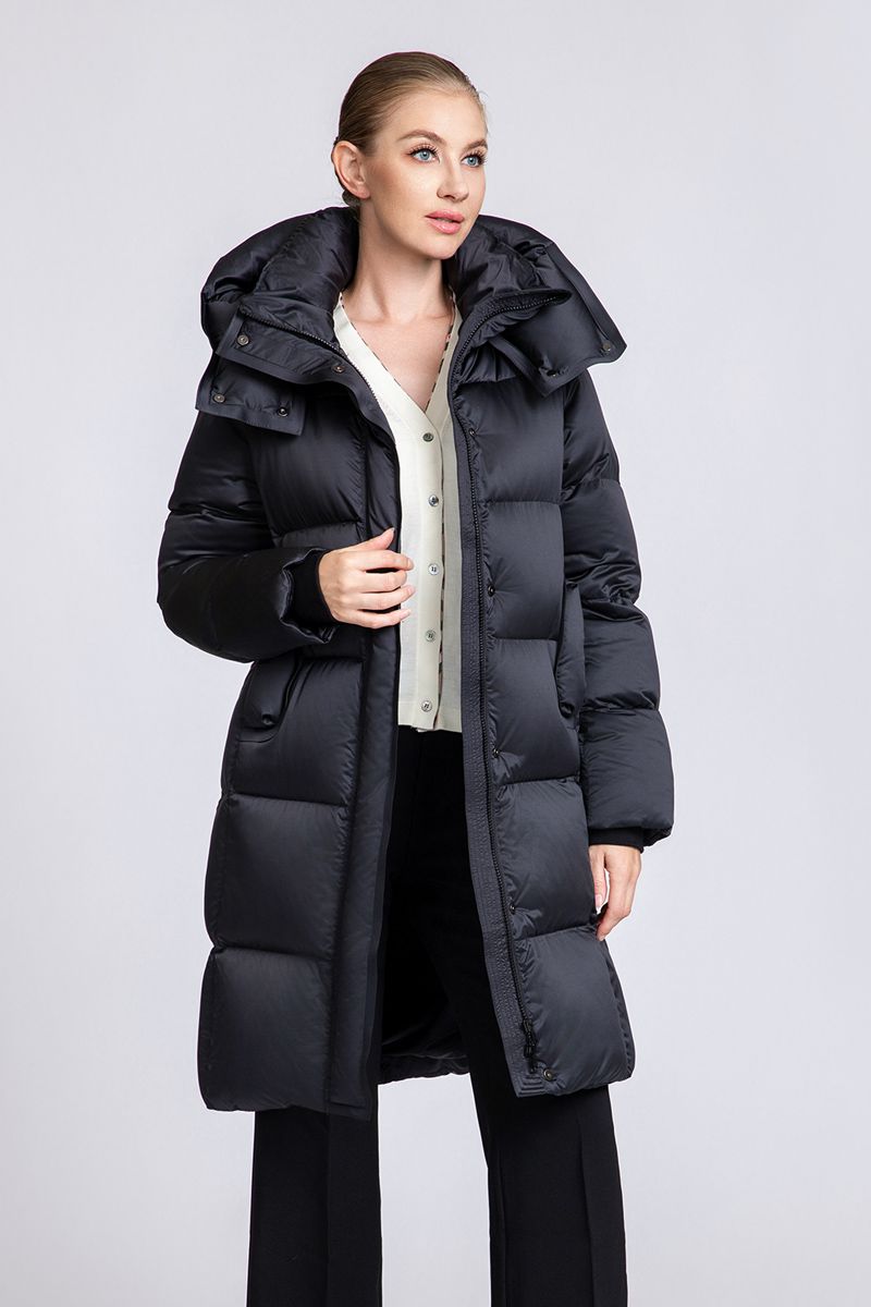 Women's Boxy-Fit Mid-Length Down Coat