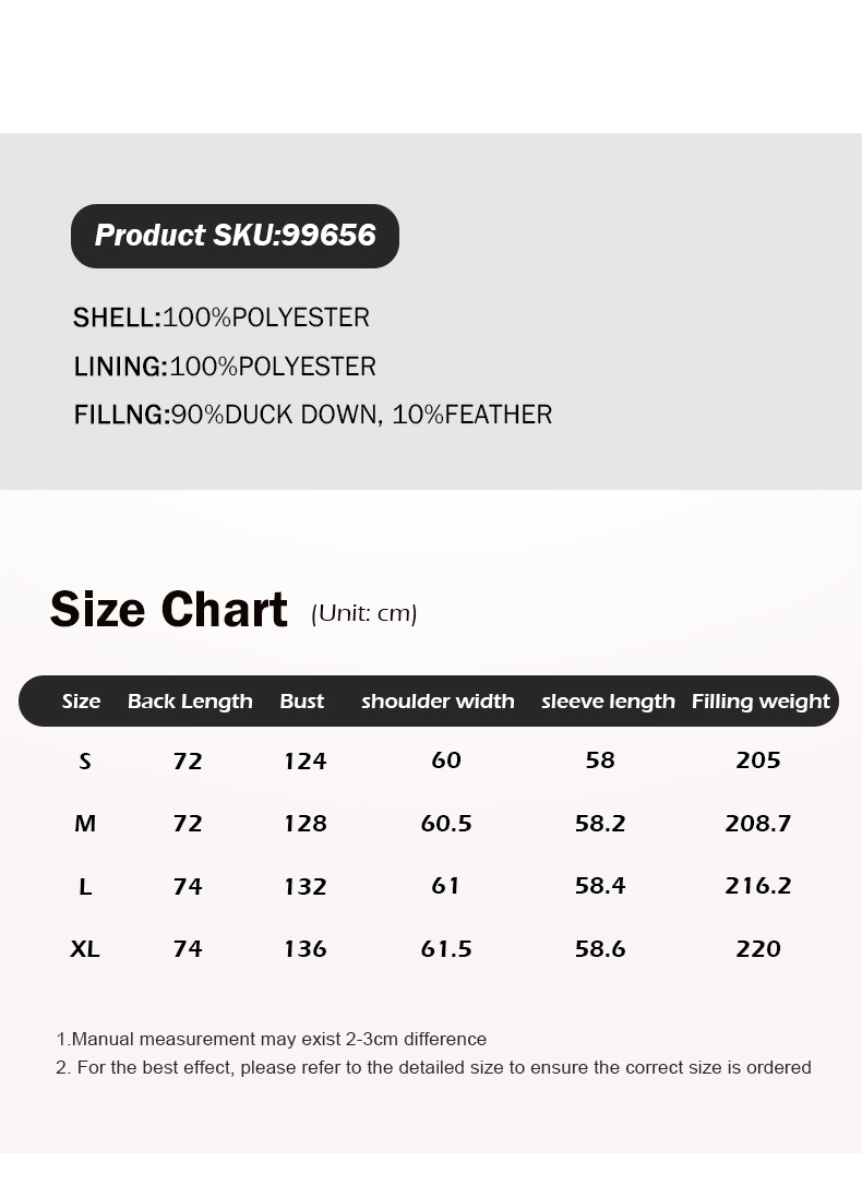 Women's thickened short hooded down jacket.