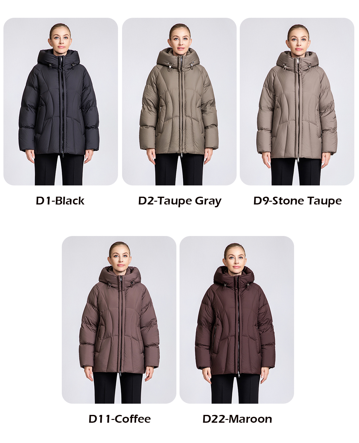 Women's casual short down coat for winte Women's casual short down coat for winte