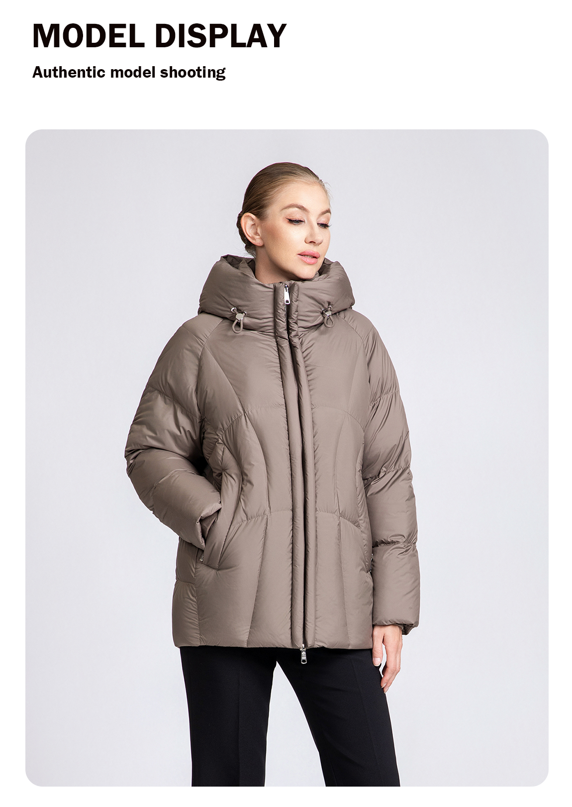 Women's casual short down coat for winte Women's casual short down coat for winte