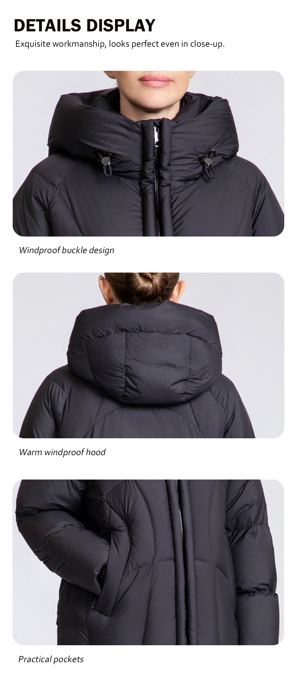 Women's casual short down coat for winte Women's casual short down coat for winte