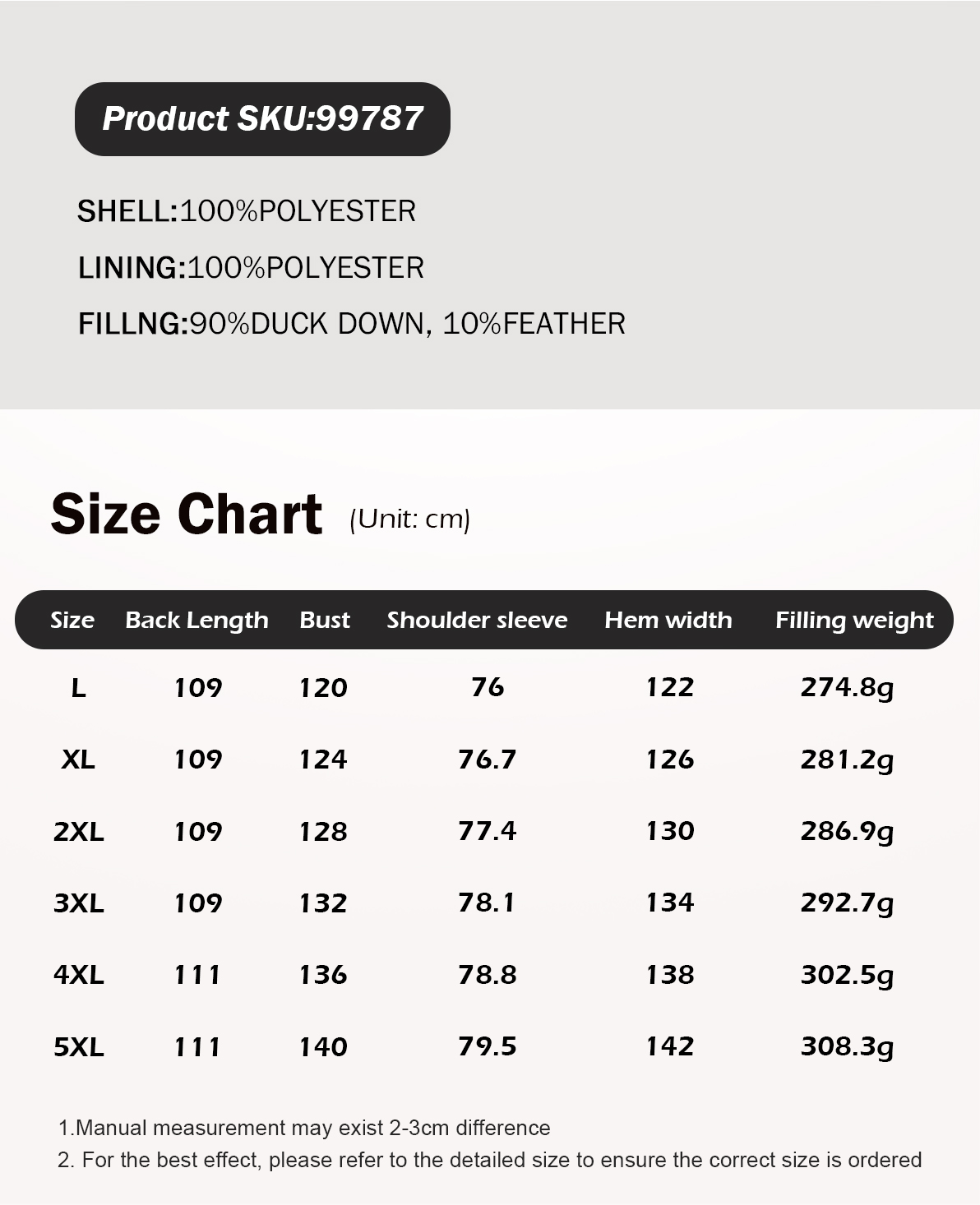 Winter knee-length thickened down coat