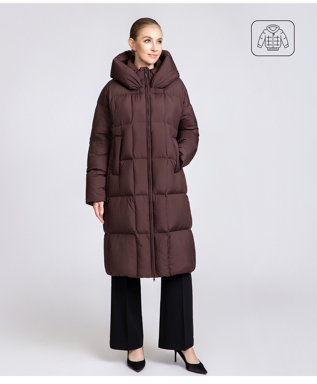Women's Winter Knee-LengthLong Down Coat Women's Winter Knee-LengthLong Down Coat