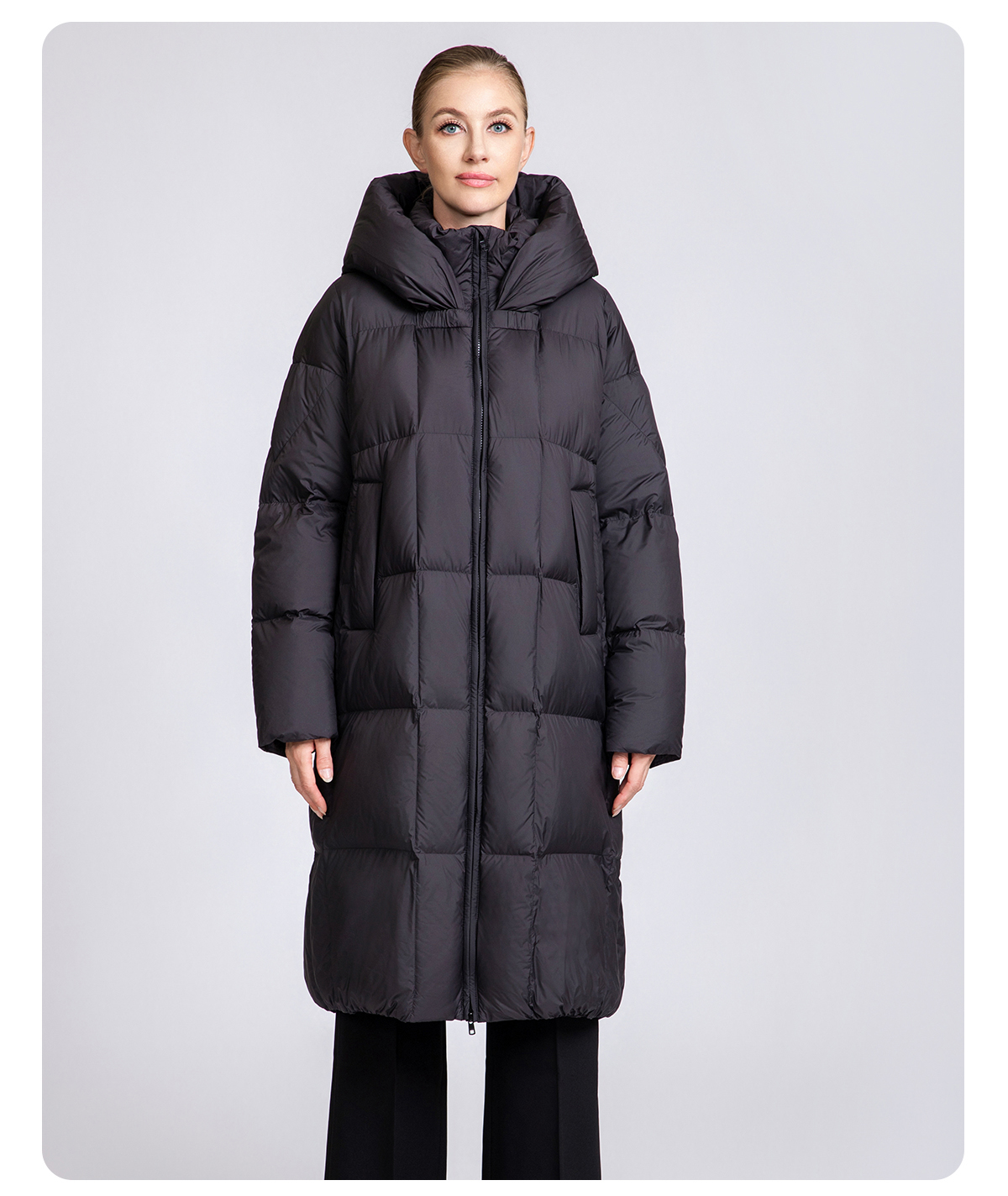 Women's Winter Knee-LengthLong Down Coat Women's Winter Knee-LengthLong Down Coat
