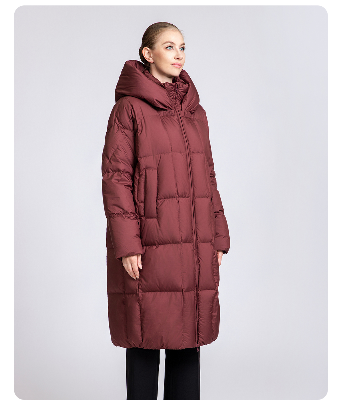 Women's Winter Knee-LengthLong Down Coat Women's Winter Knee-LengthLong Down Coat