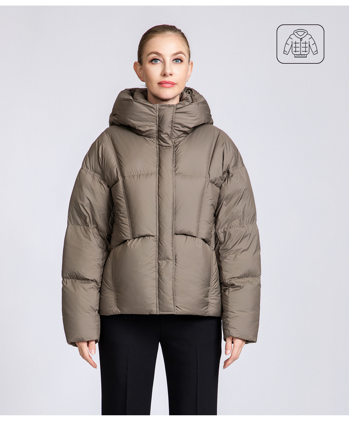 Women's winter fashion short thickened duck down coat Women's winter fashion short thickened duck down coat