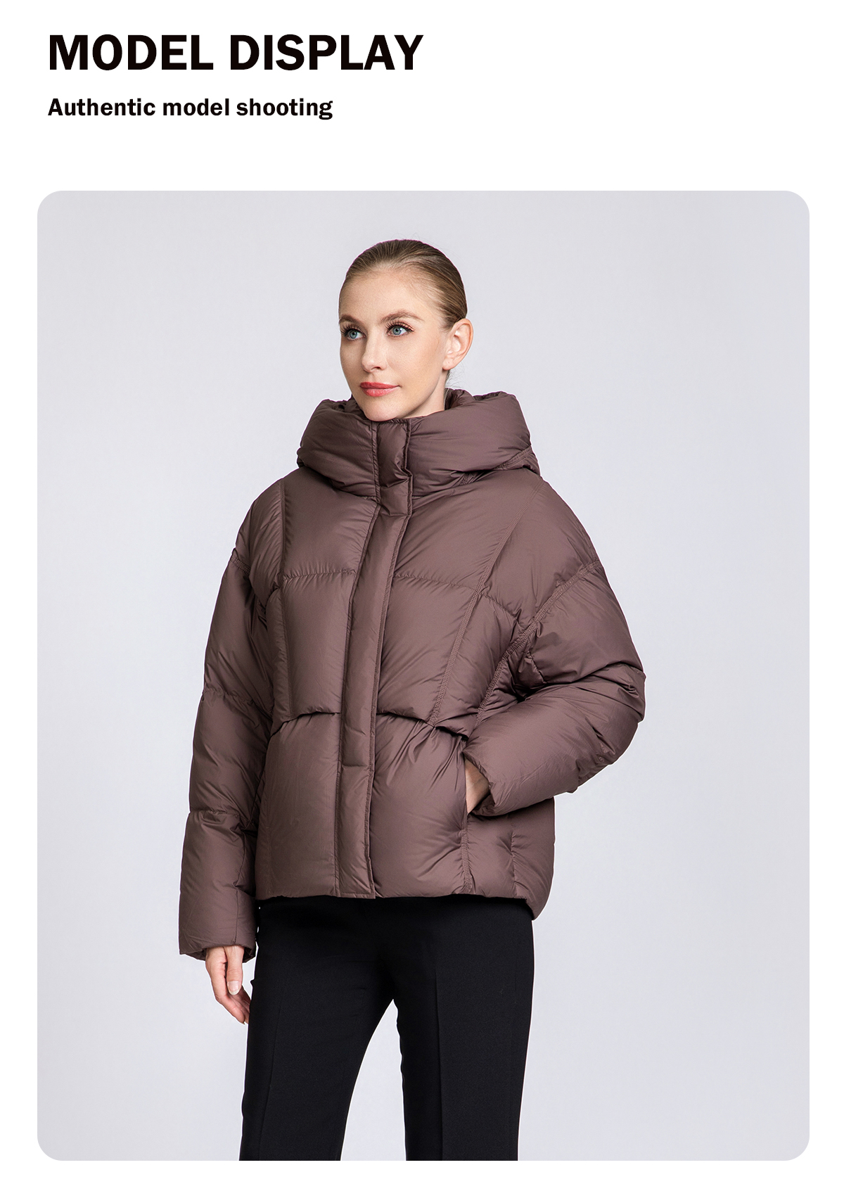 Women's winter fashion short thickened duck down coat Women's winter fashion short thickened duck down coat