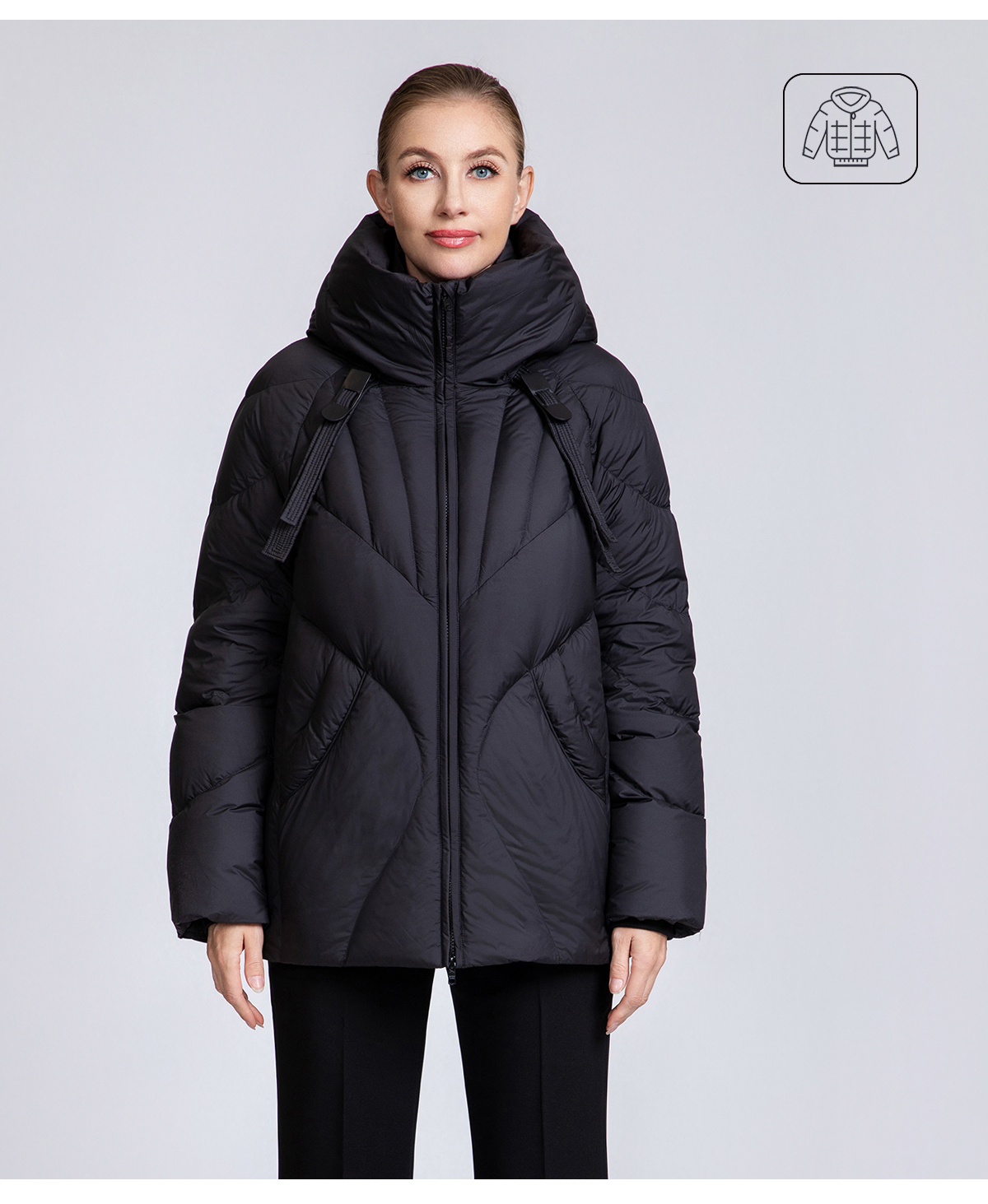 Women's Short Raglan Sleeve Down Jacket 90% Duck Down Women's Short Raglan Sleeve Down Jacket 90% Duck Down