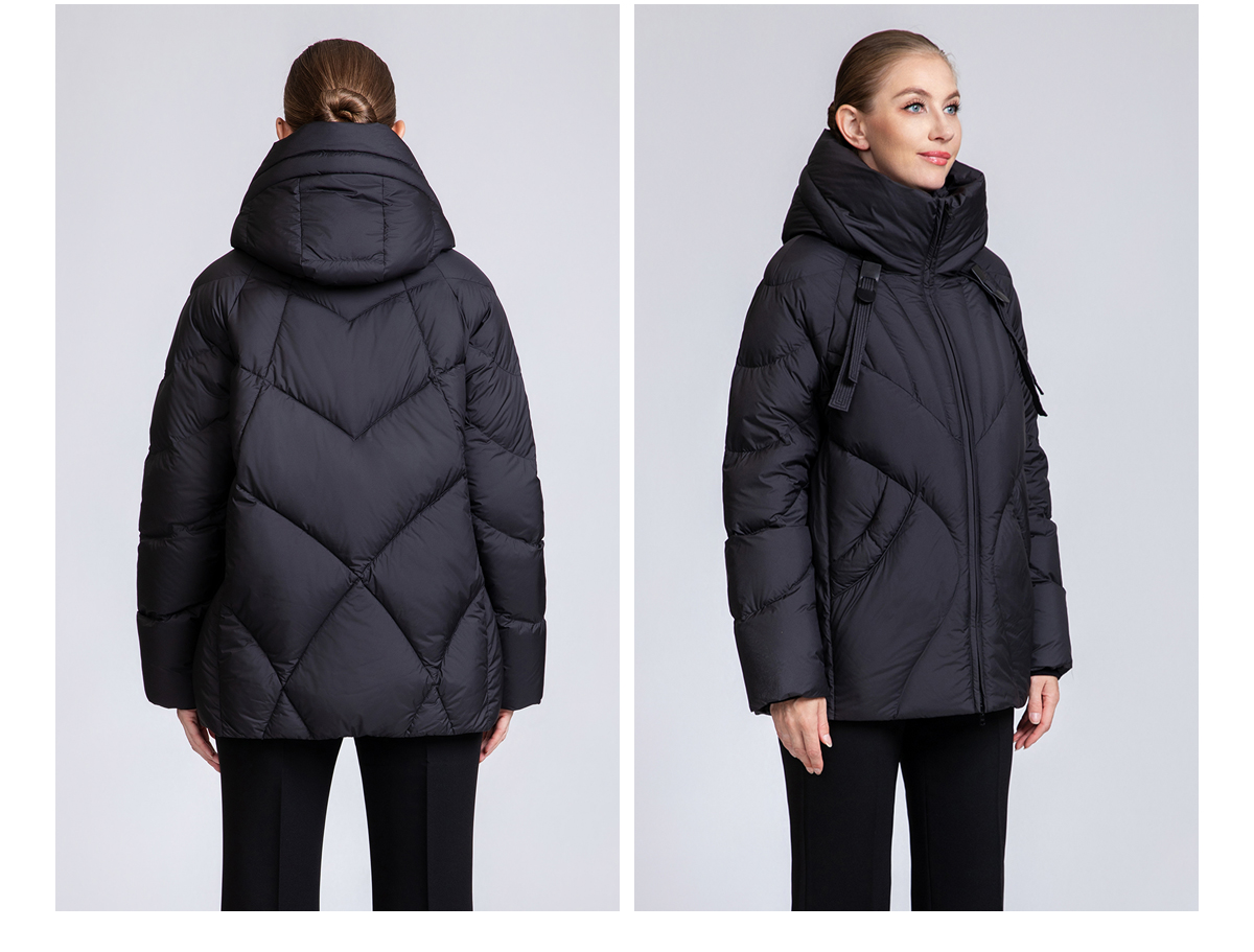 Women's Short Raglan Sleeve Down Jacket 90% Duck Down Women's Short Raglan Sleeve Down Jacket 90% Duck Down