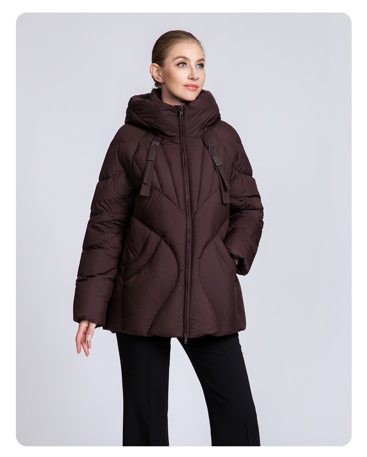 Women's Short Raglan Sleeve Down Jacket 90% Duck Down Women's Short Raglan Sleeve Down Jacket 90% Duck Down