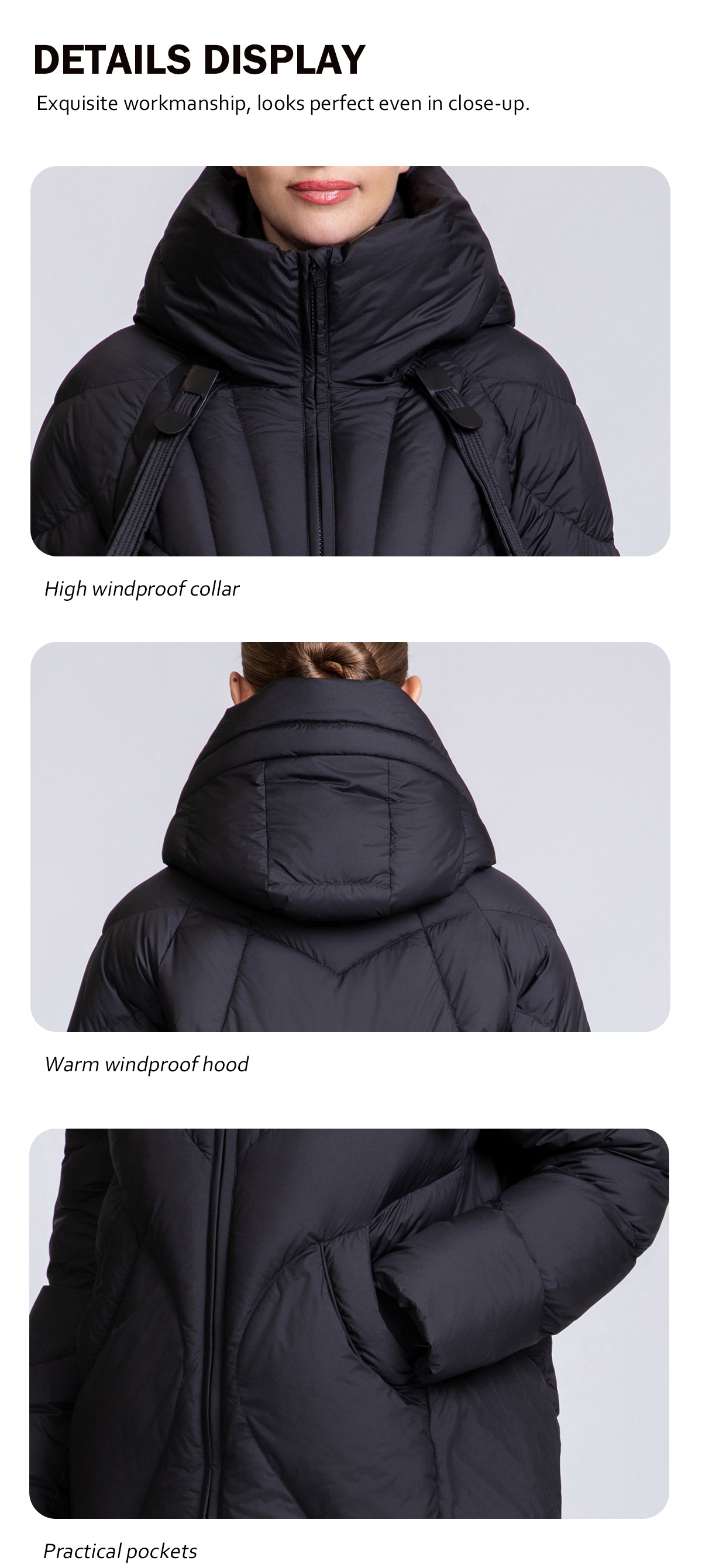 Women's Short Raglan Sleeve Down Jacket 90% Duck Down Women's Short Raglan Sleeve Down Jacket 90% Duck Down