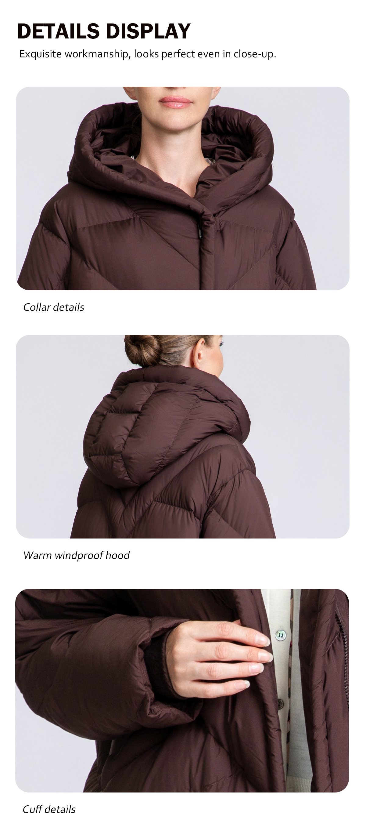Women's Short Raglan Sleeve Down Jacket 90% Duck Down Women's Short Raglan Sleeve Down Jacket 90% Duck Down