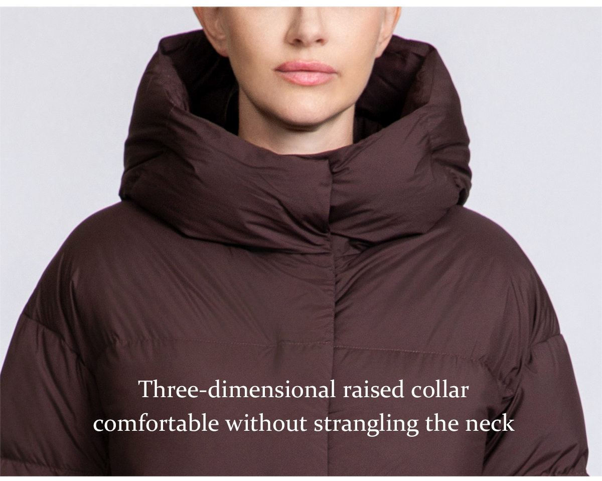 Women's Minimalist Short Hooded 90% Duck Down Jacket for Women