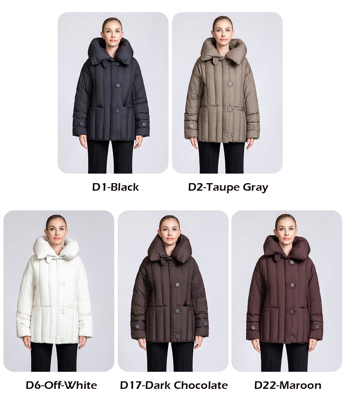 Women's Belted Short Hooded 90% Duck Down Jacket