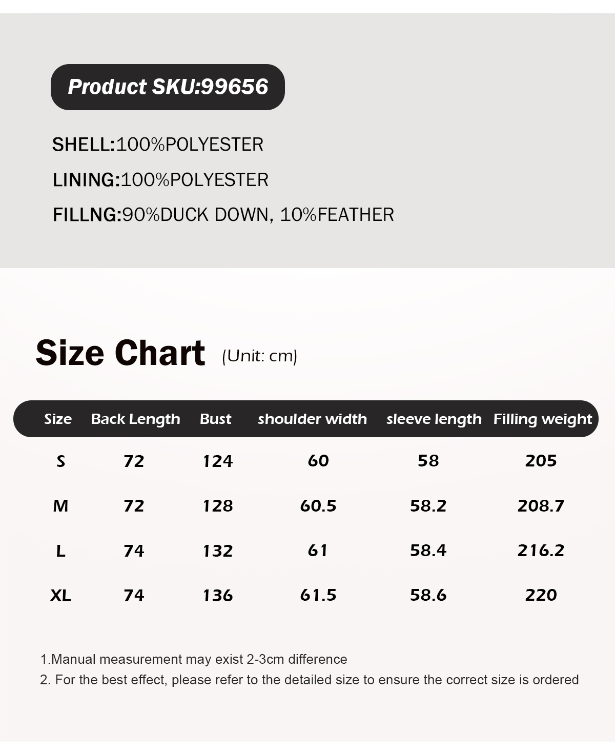 Women's thickened short hooded down jacket.