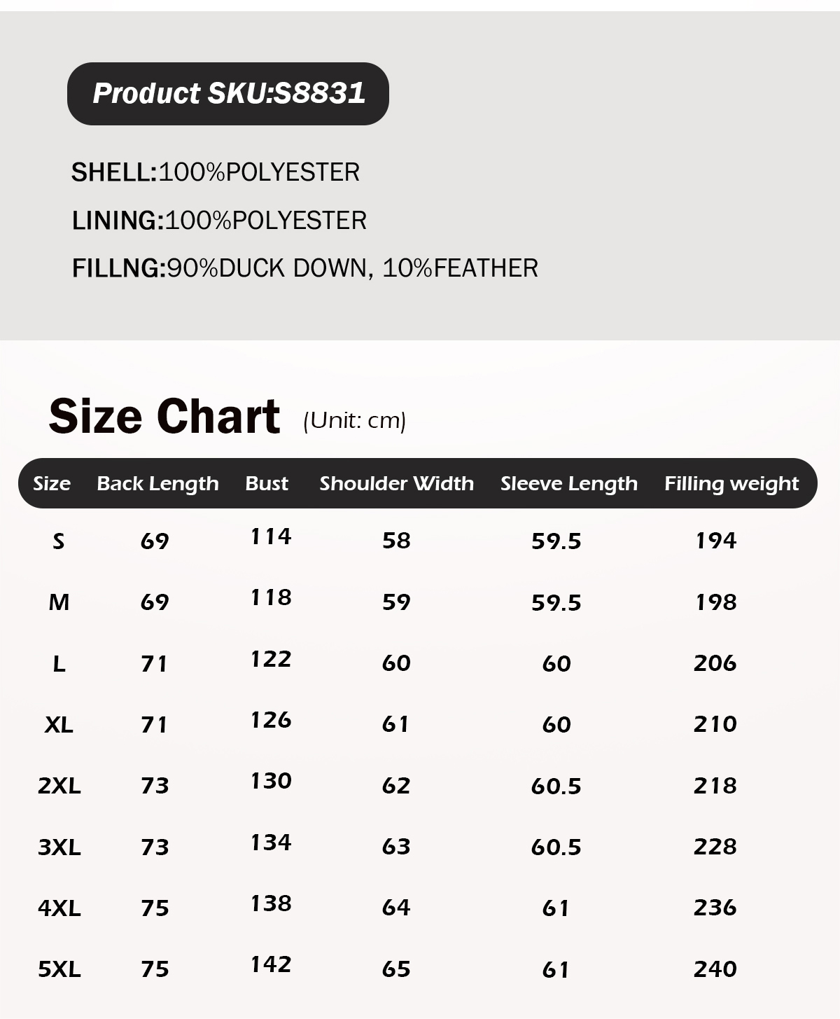 Women's 90% Duck Down Puffer Jacket with Hood