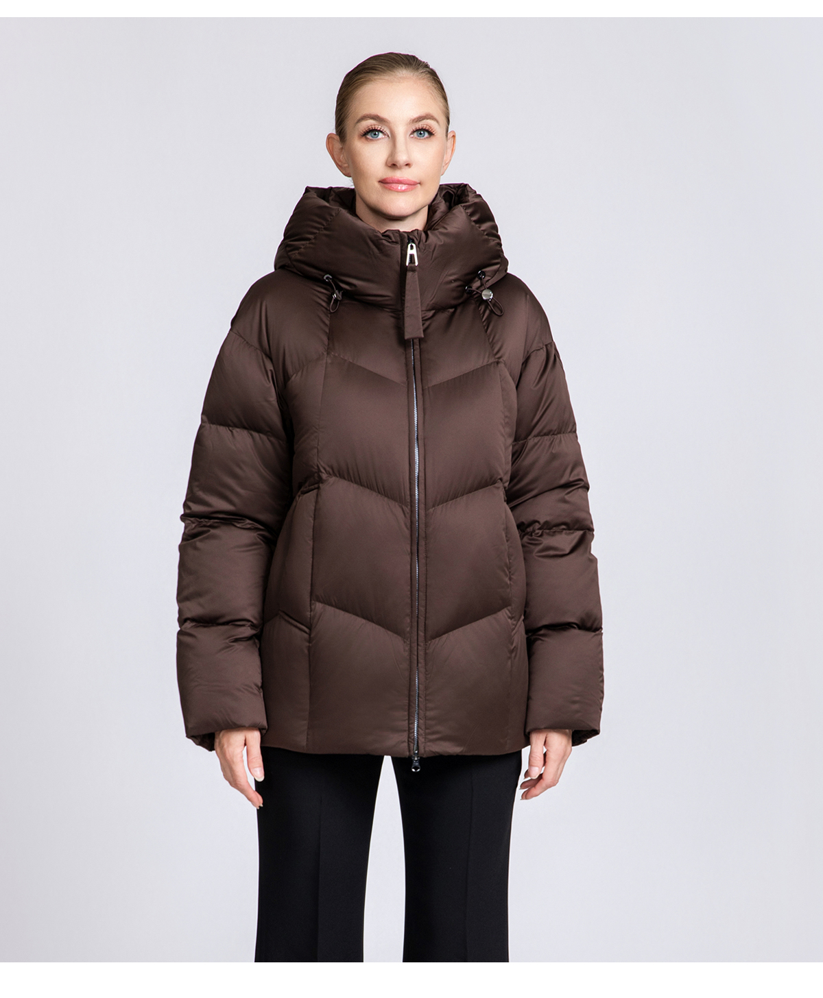 Women's 90% Duck Down Puffer Jacket with Hood