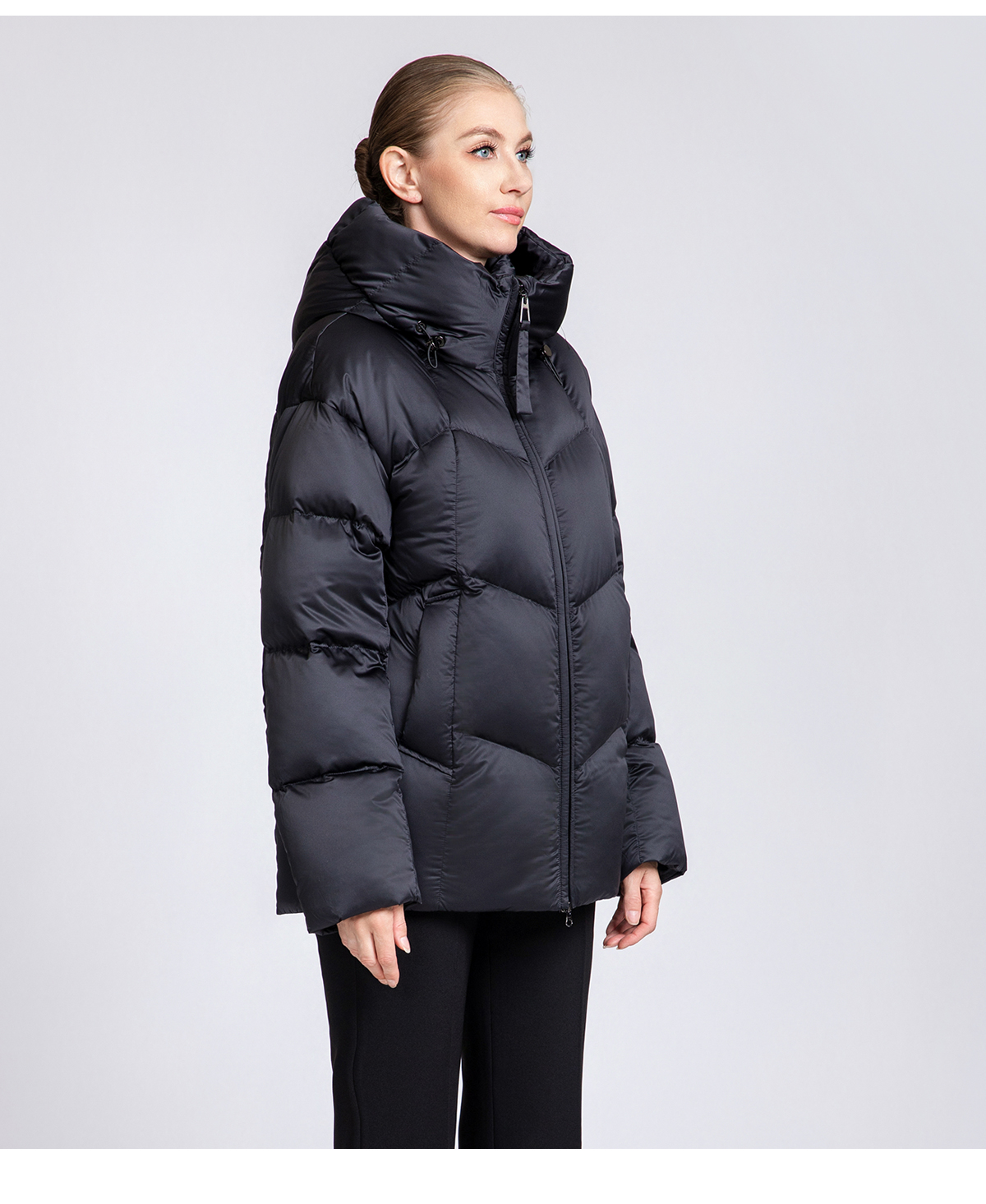 Women's 90% Duck Down Puffer Jacket with Hood