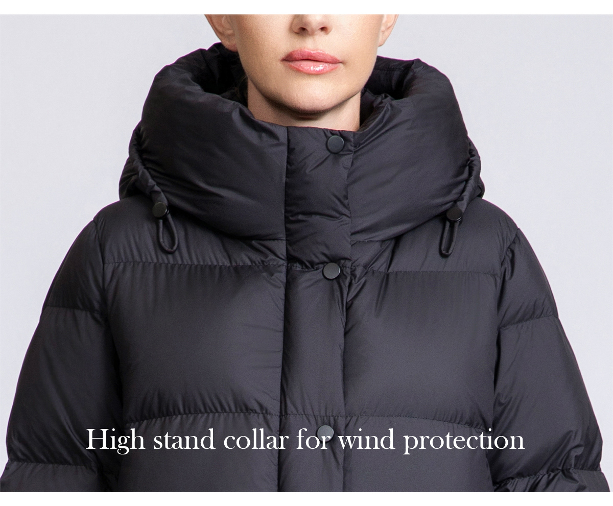 Women's 90% Duck Down Long Puffer Coat