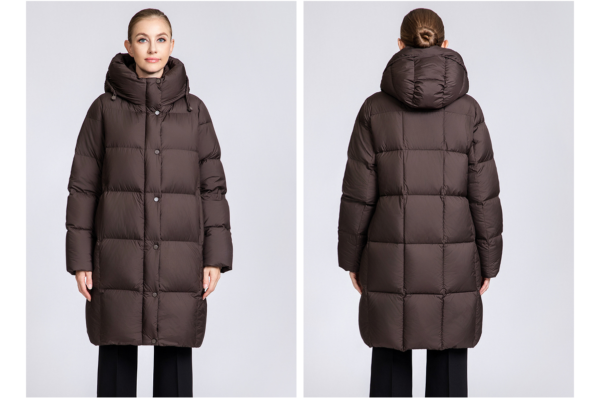 Women's 90% Duck Down Long Puffer Coat
