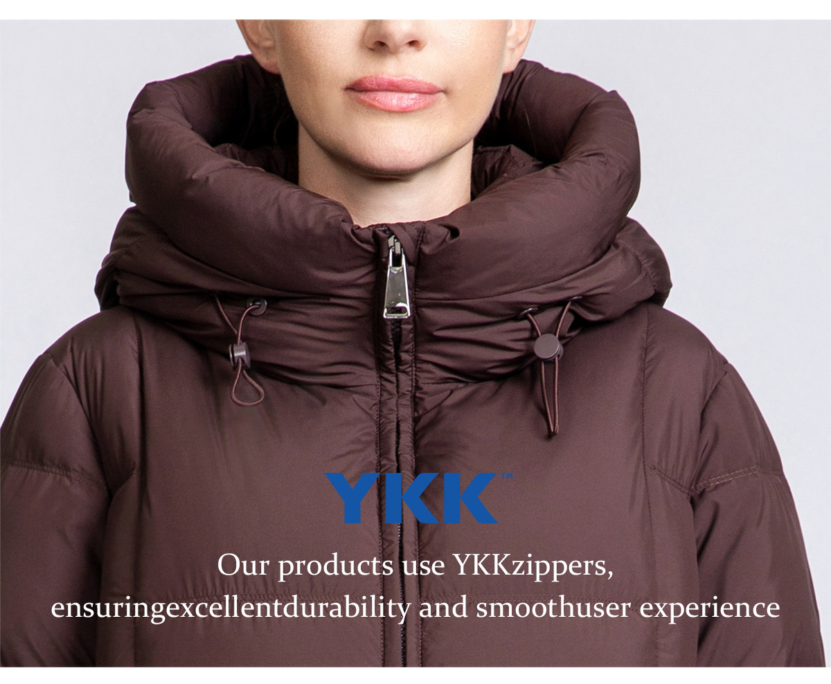 Knee-length extra-thick winter down coat