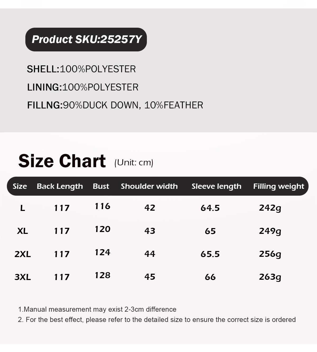 Knee-length extra-thick winter down coat