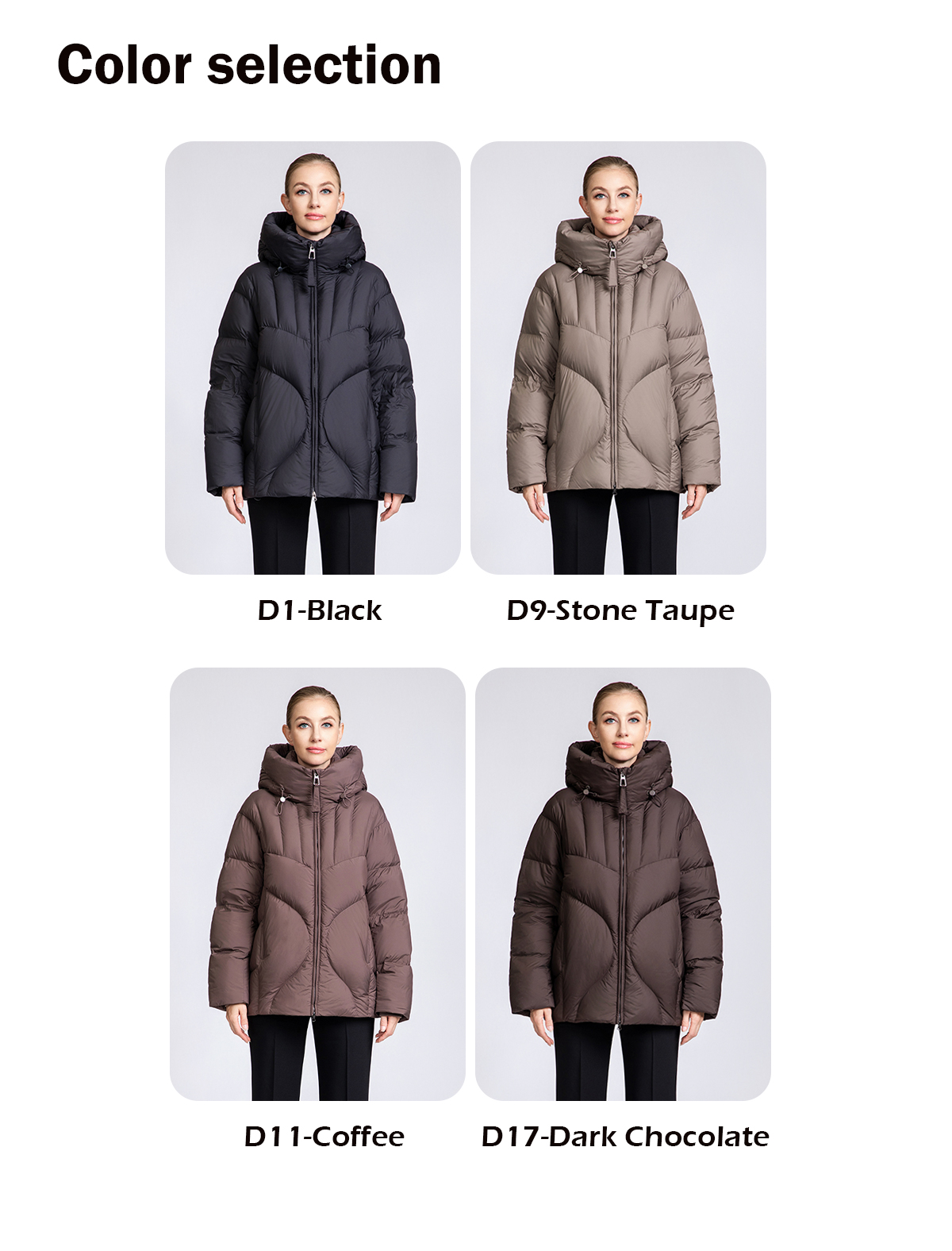 Women's Duck Down Puffer Jacket