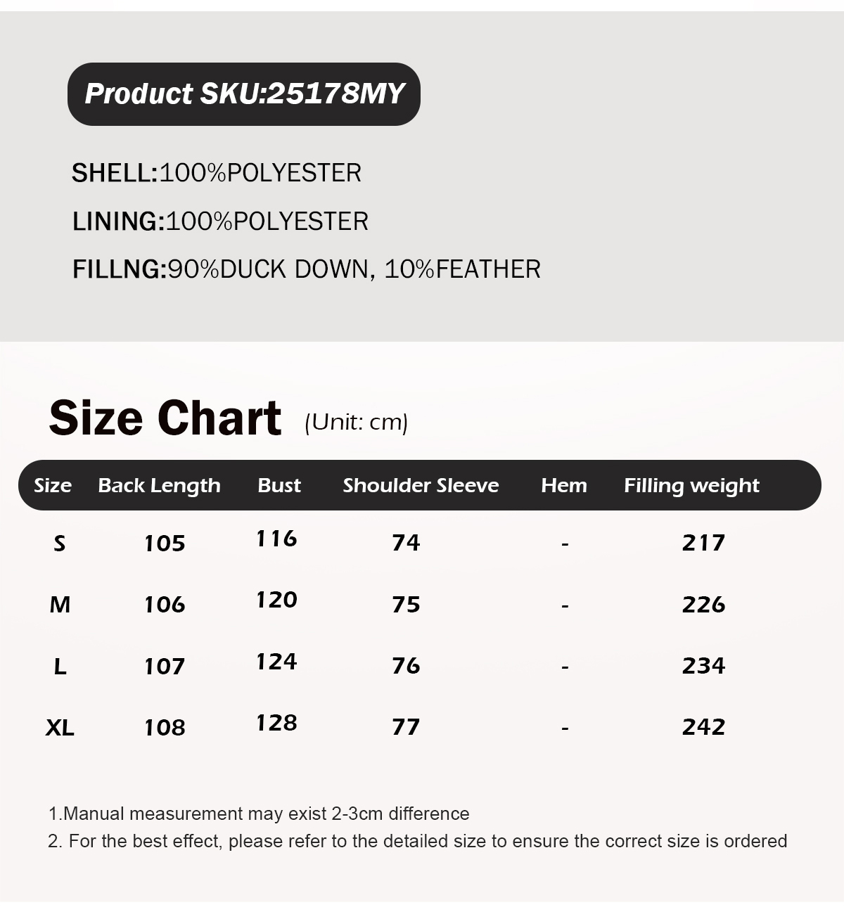 Women's Long Straight Down Coat with Removable Fur Collar