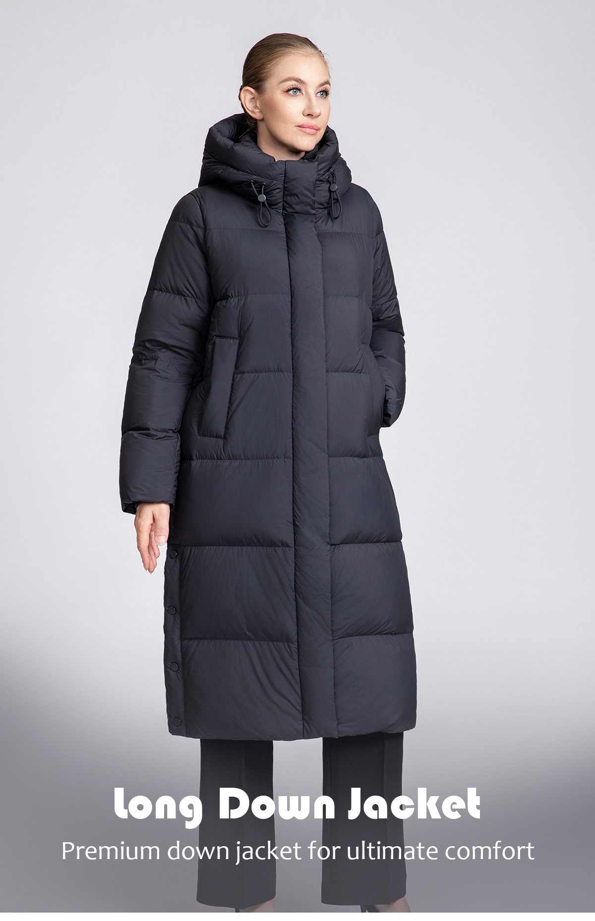 Women's Long Straight Down Puffer Coat