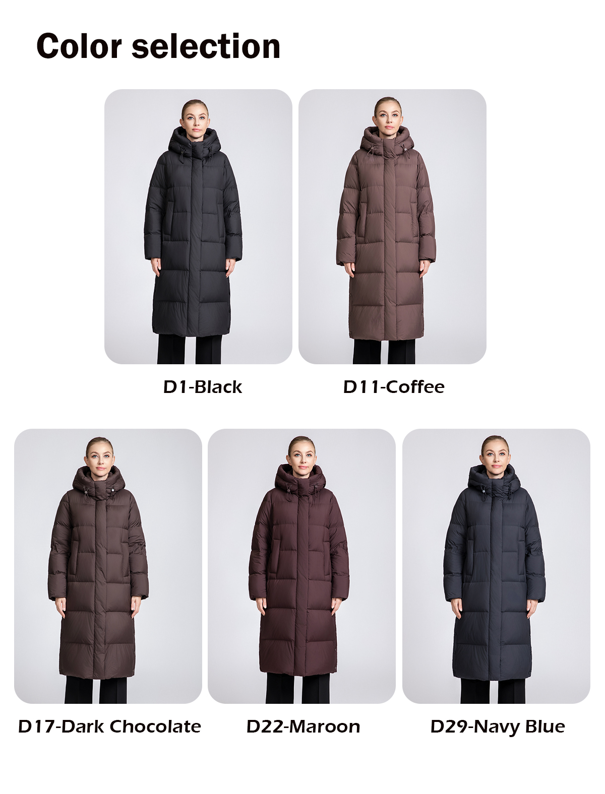 Women's Long Straight Down Puffer Coat
