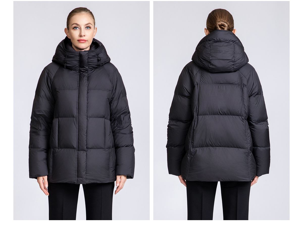 Women's Hooded Short Down Puffer Jacket