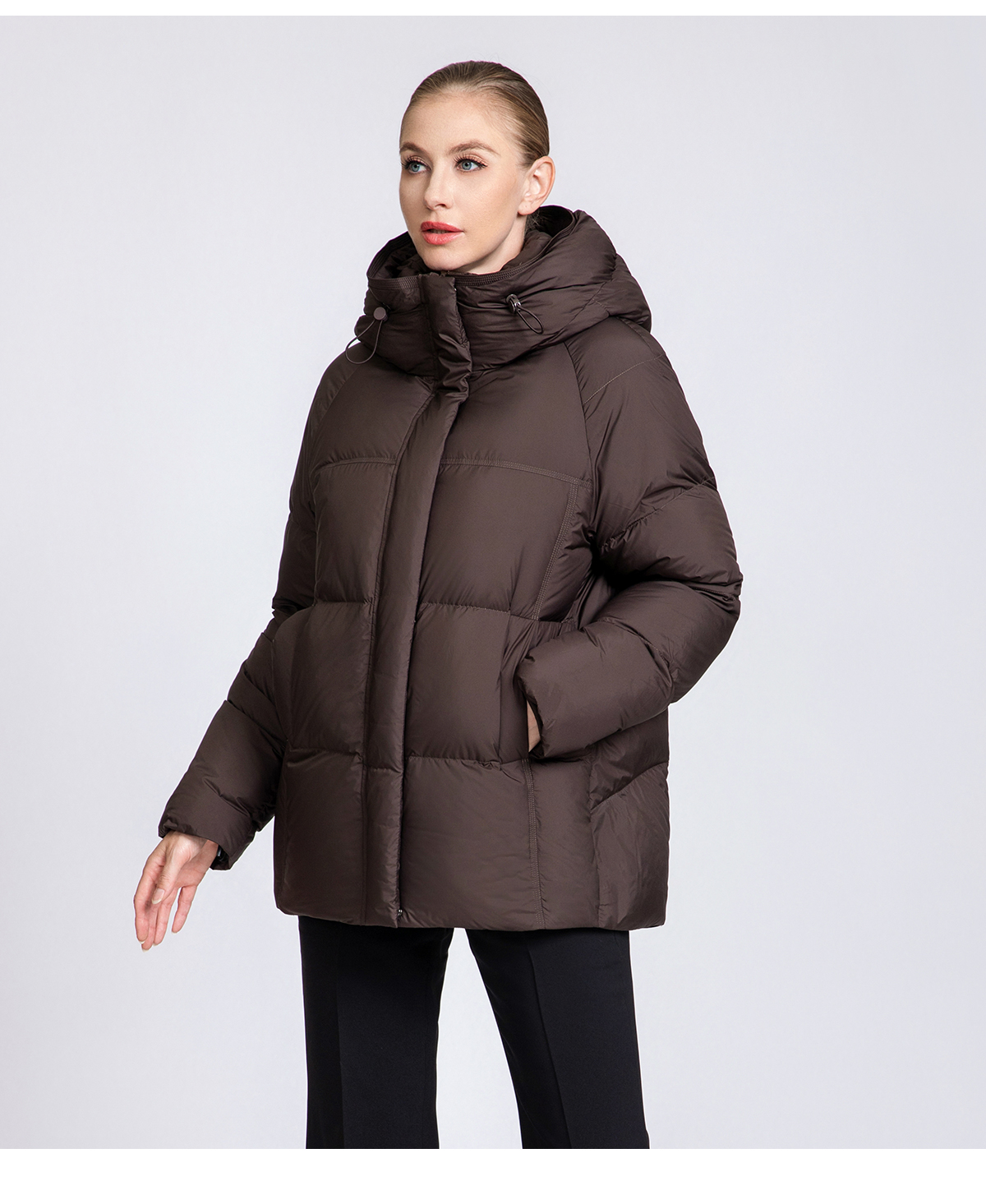 Women's Hooded Short Down Puffer Jacket
