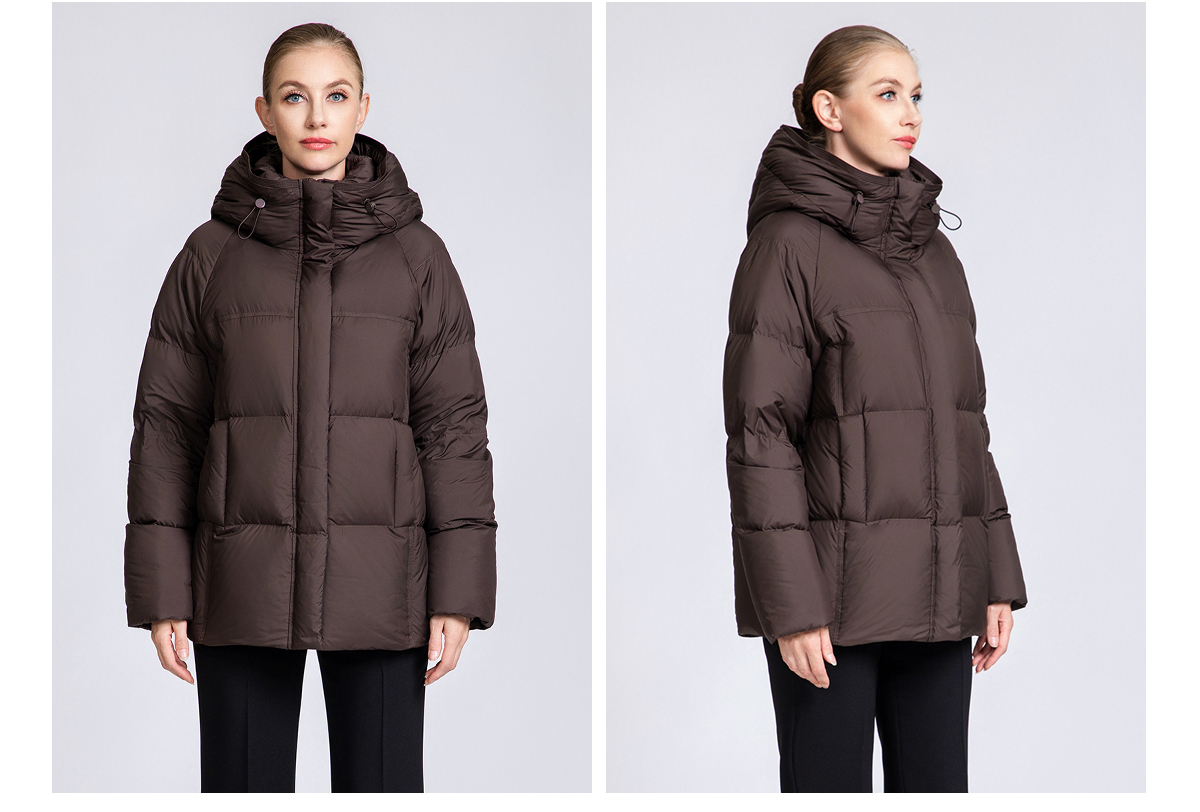 Women's Hooded Short Down Puffer Jacket