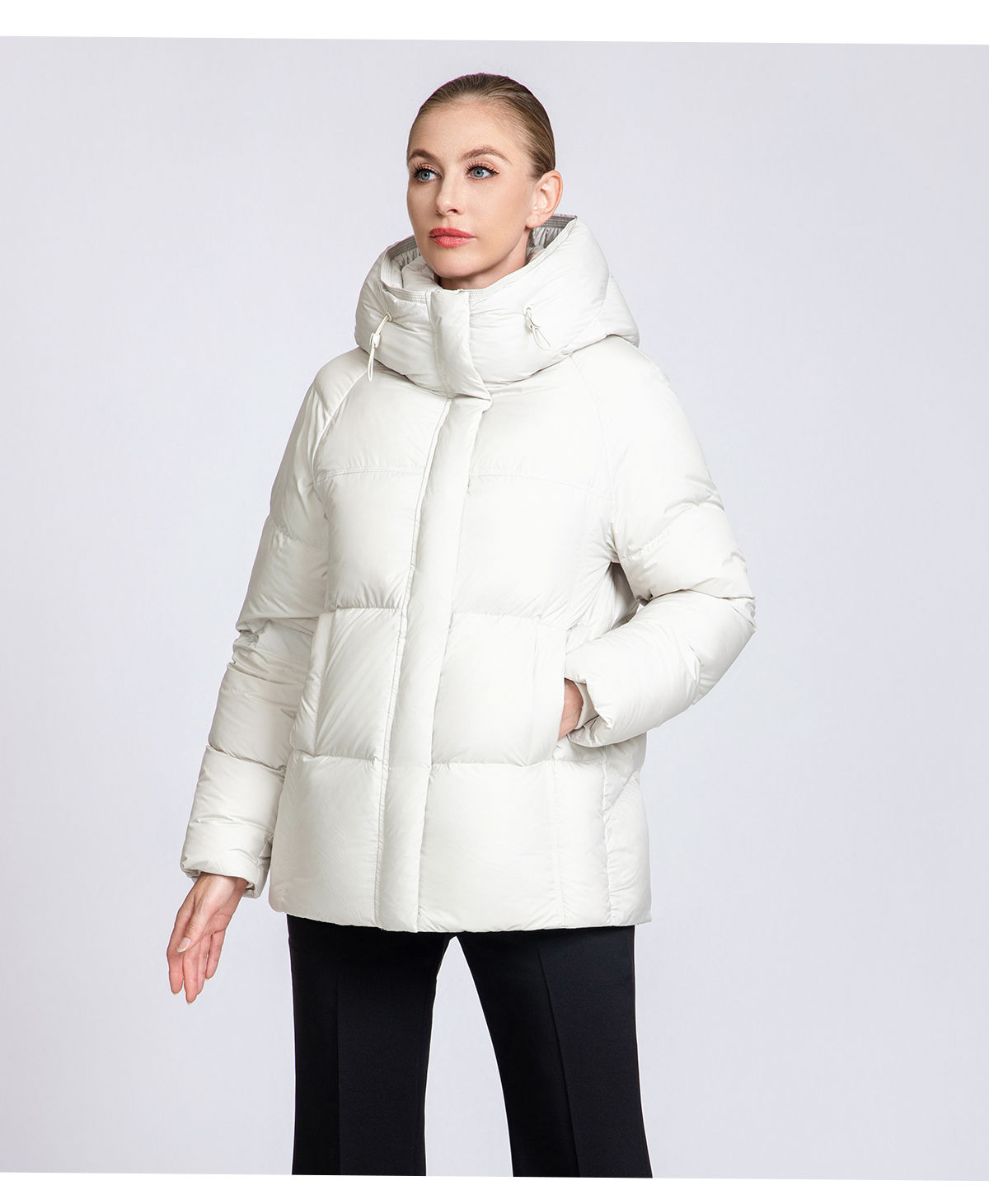 Women's Hooded Short Down Puffer Jacket