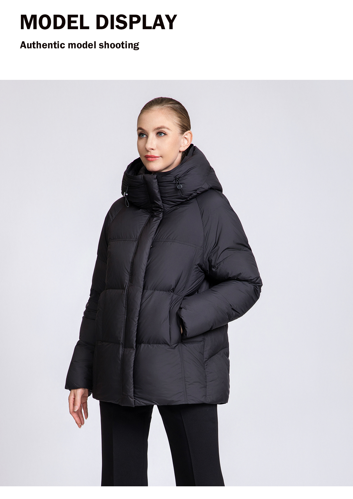 Women's Hooded Short Down Puffer Jacket