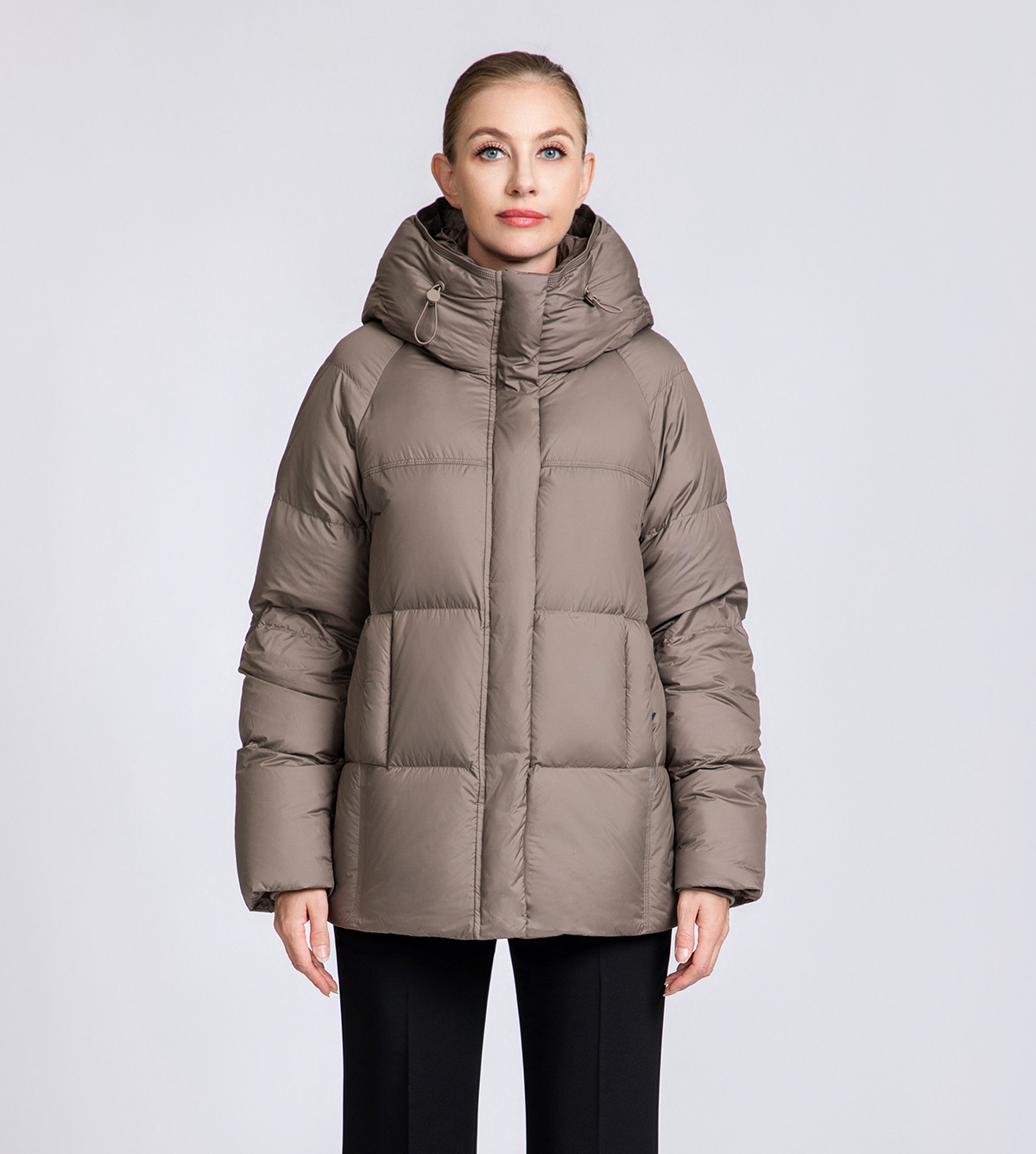Women's Hooded Short Down Puffer Jacket