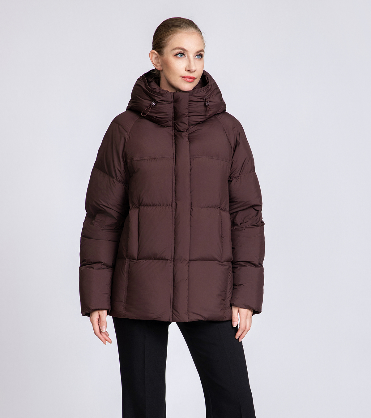 Women's Hooded Short Down Puffer Jacket