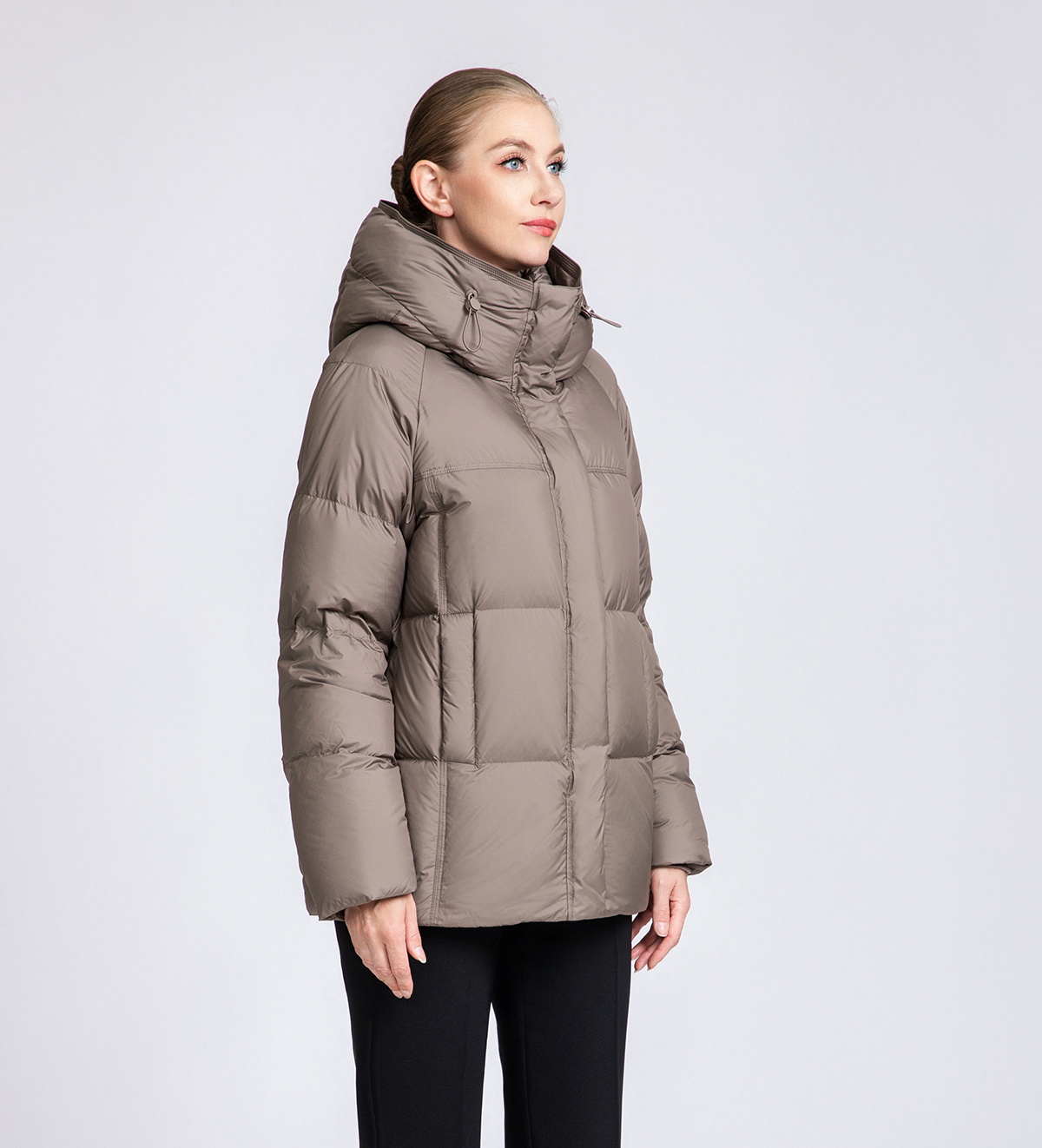 Women's Hooded Short Down Puffer Jacket