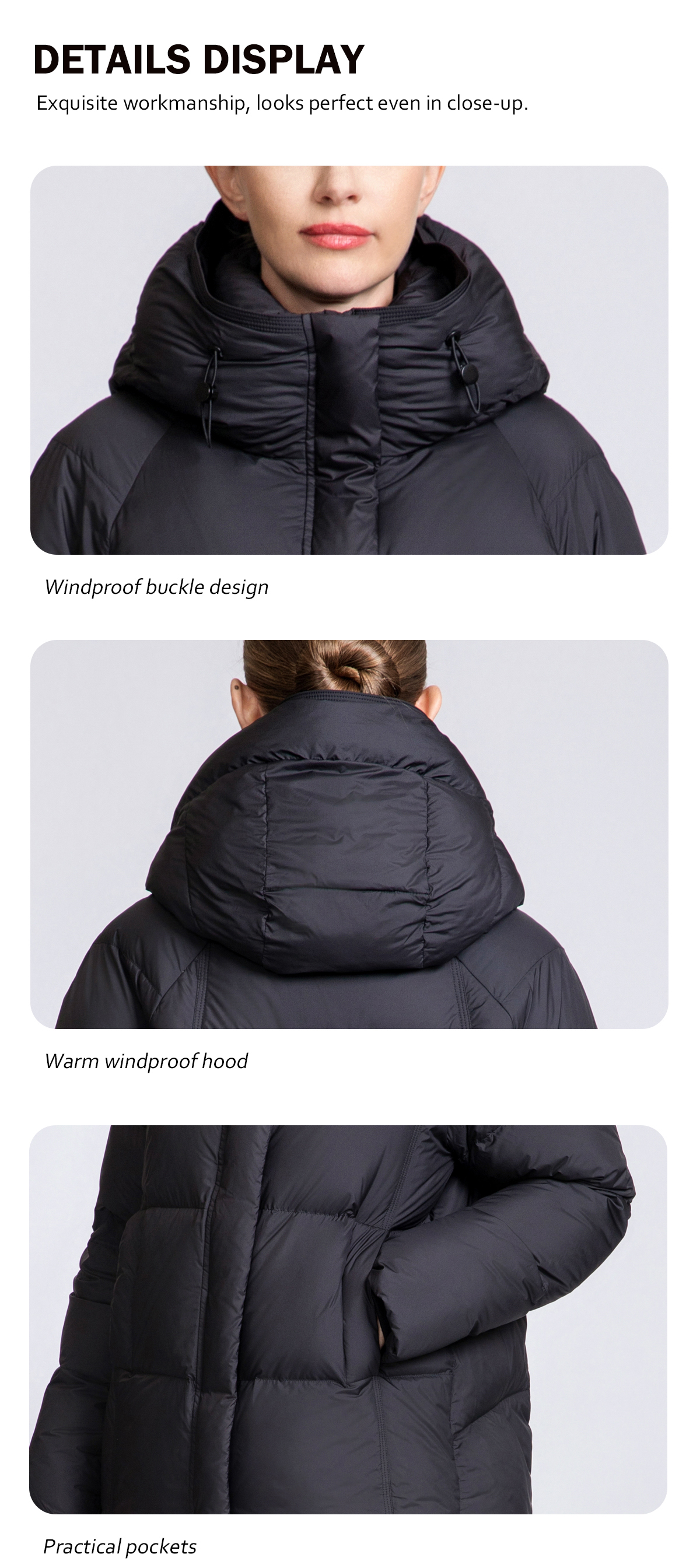 Women's Hooded Short Down Puffer Jacket
