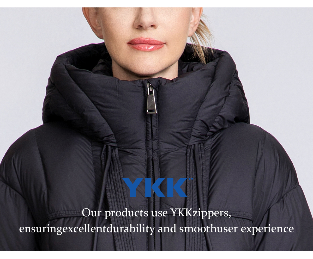 Women's Hooded Down Puffer Jacket with Drawstrings