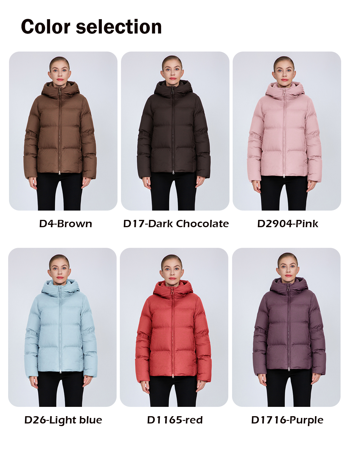 Women's Hooded Puffer Down Jacket with Cinched Waist