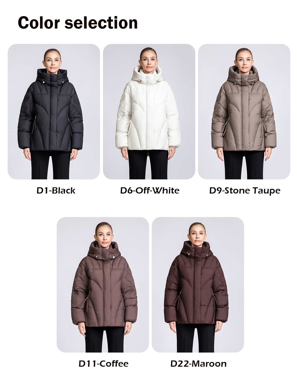 Women's Chevron-Quilted Short Down Puffer Jacket