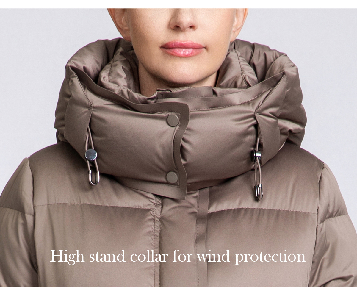 Women's Boxy-Fit Mid-Length Down Coat