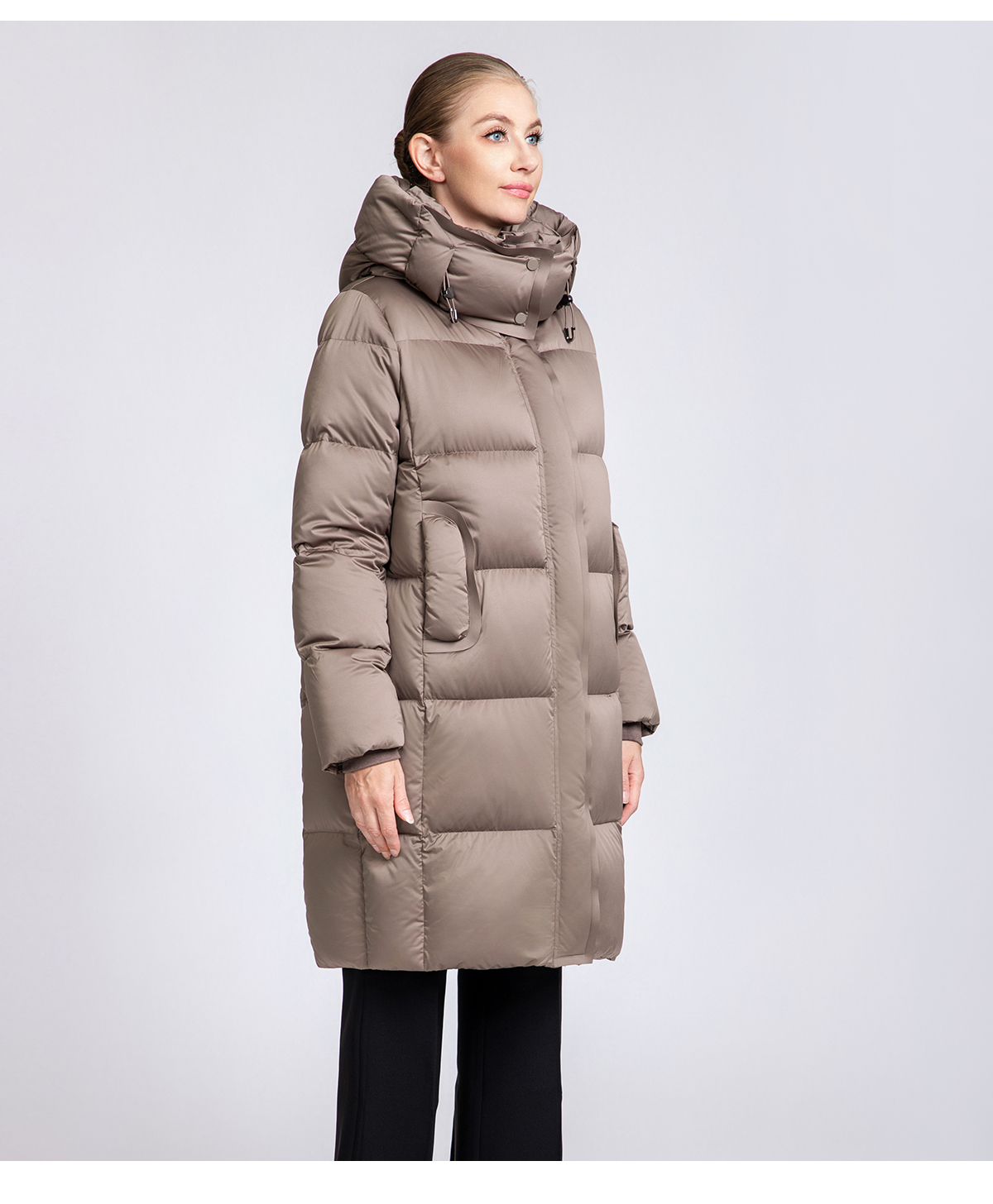 Women's Boxy-Fit Mid-Length Down Coat
