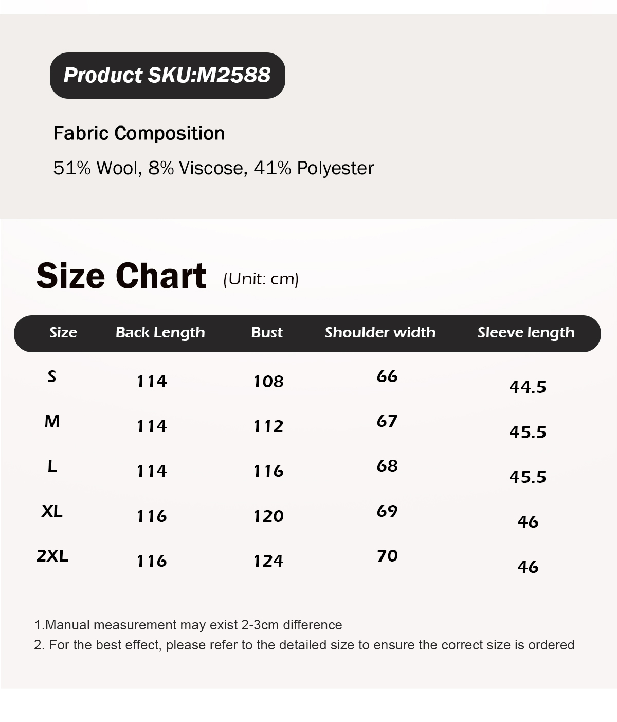 Women's Herringbone Long Wool Coat with Double-Breasted Closure